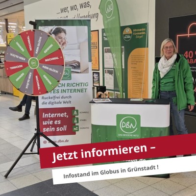 DBN Aktuelles Meldung - Infostand im Globus in Grünstadt