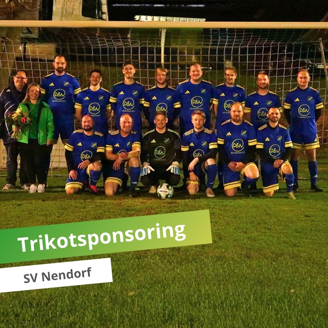 DBN Aktuelles Meldung - Trikotsponsoring SV Nendorf